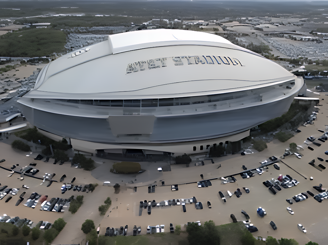 AT&T Stadium aerial view — Arlington